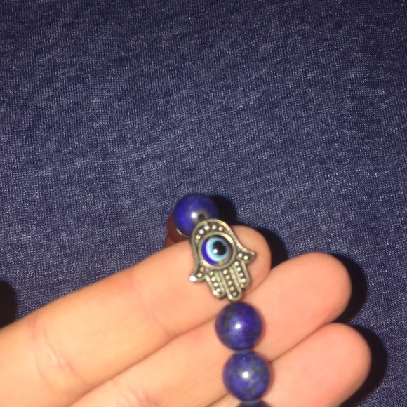 stone lucky hand and eye bracelet! - Picture 2 of 3
